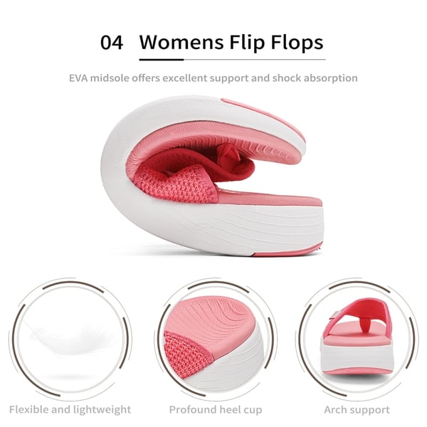 Flip Flop Slippers - WATERMELON RED - 4